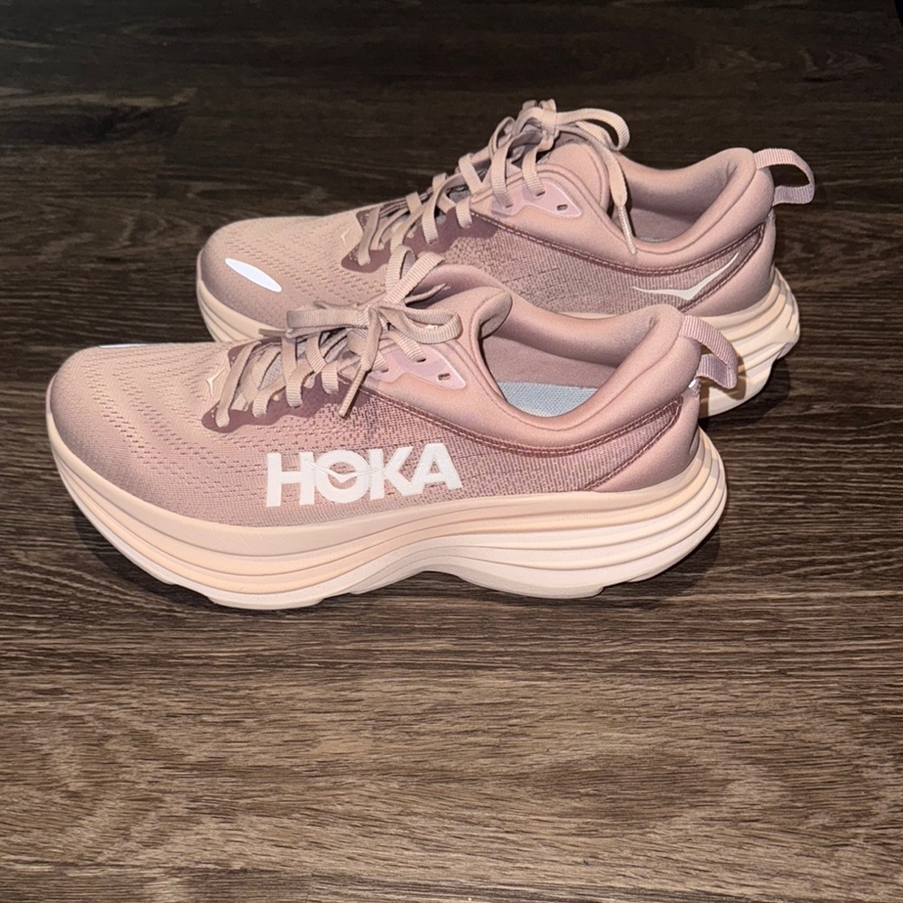 HOKA Bondi 8 Women's Pink Running Shoes